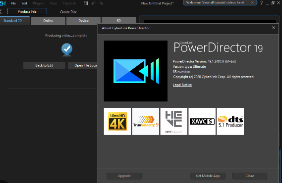 Tải CyberLink PowerDirector 22.0.1915.62 Full Crack Muộn nhất 